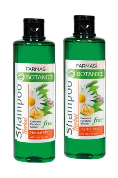 FARMASİ Farması Botanıcs Herbal Mıx Şampuan 500 ml X 2 Adet