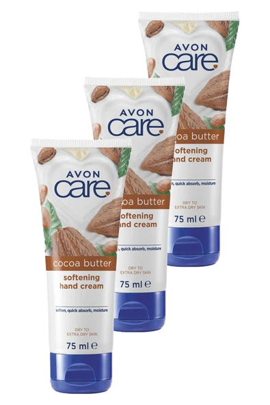 AVON Care Kakao Yağı İçeren El Kremi 75 Ml. Üçlü Set