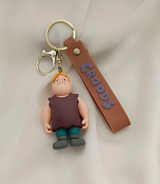 Anahtarlık Silikon Crood Karakterleri Thunk Araba Çanta Süsü Aksesuarları - 2