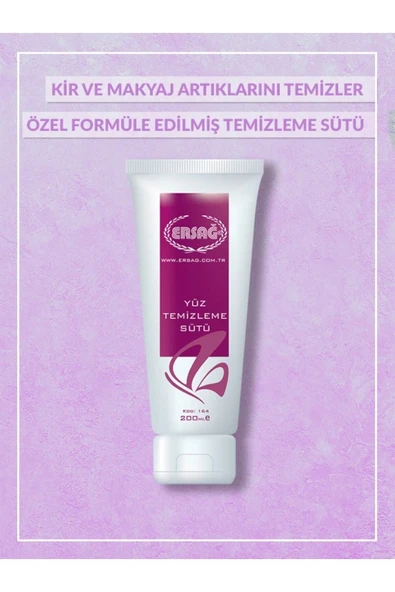 ERSAĞ Yüz Temizleme Sütü 200 ml