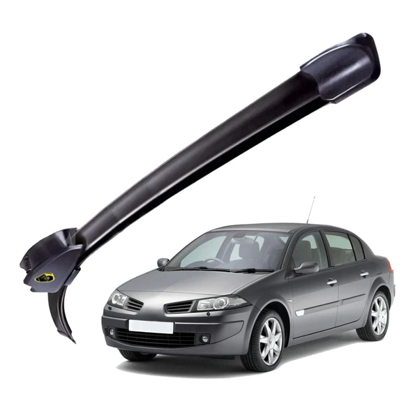 Mega Oto Market RBW Otomobil Sileceği Muz Silecek Takımı 24/18 inch 60/45 cm Renault Megane 2 Cabrio Sedan ile uyumlu