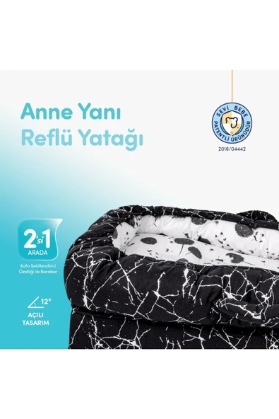 Sevi bebe Anne Yanı Bebek Reflü Yatağı - 3