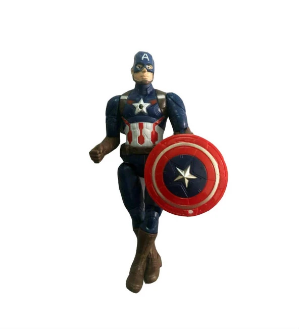2019 Infiniti War, Union Legend Işıklı Avengers Kaptan Amerika ve Kalkanı Figür-17cm, DRN35
