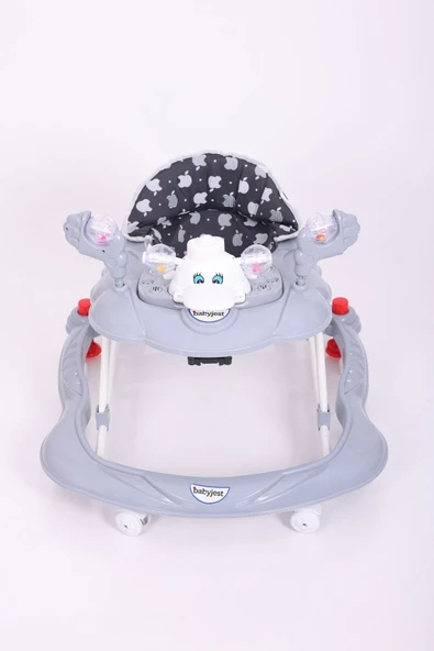 Babyjest Duck Stoperli Müzikli Yürüteç Gri - 4