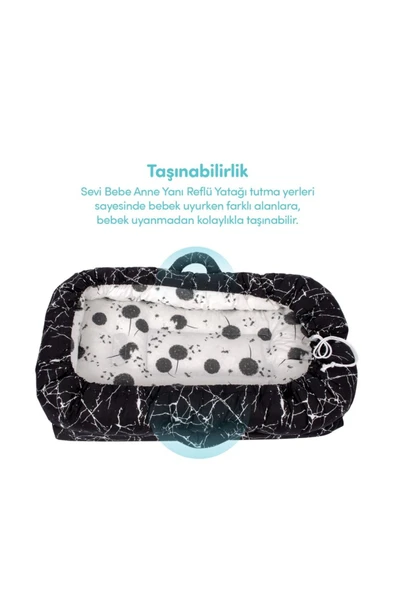 Sevi bebe Anne Yanı Bebek Reflü Yatağı