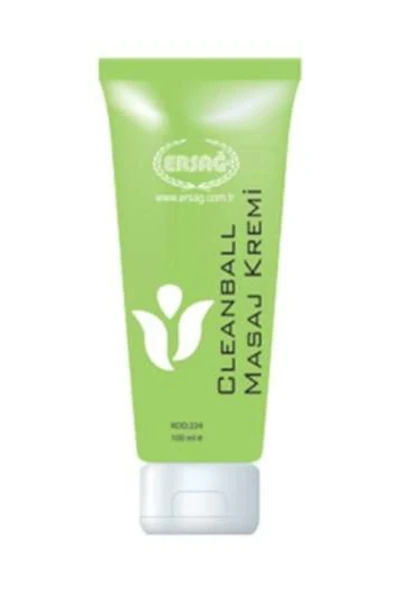 ERSAĞ Cleanball Masaj Kremi Yeşil Krem 100 Ml