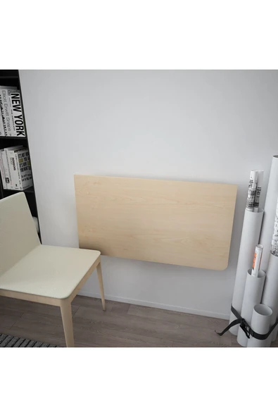 Dmm-08 Duvara Monte Masa Çalışma Yemek Masası Duvardan Açılan Montaj Monteli Masa - Resim 4