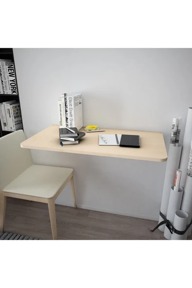 Dmm-08 Duvara Monte Masa Çalışma Yemek Masası Duvardan Açılan Montaj Monteli Masa - Resim 3