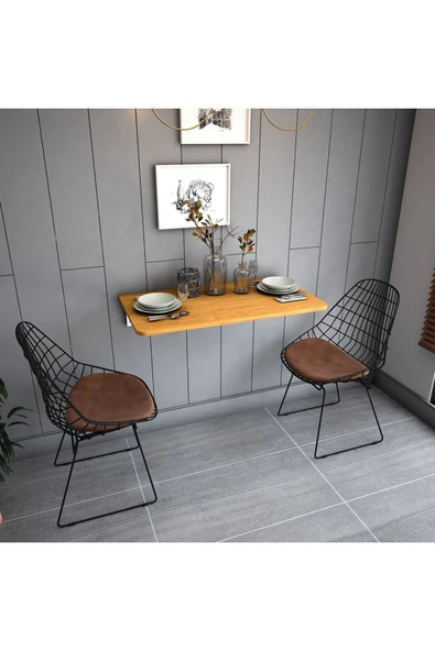 Dmm-06 Duvara Monte Masa Çalışma Yemek Masası Duvardan Açılan Montaj Monteli Masa - Resim 2