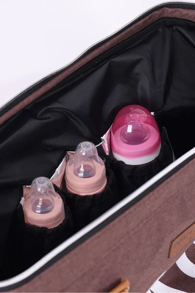 Jusso Nenny Baby Baby Bag Kadın Ve Anne Bebek Bakım Omuz Çantası - 5