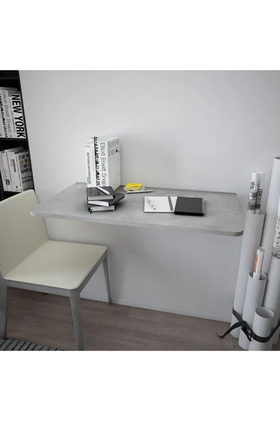 Dmm-03 Duvara Monte Masa Çalışma Yemek Masası Duvardan Açılan Montaj Monteli Masa - Resim 2