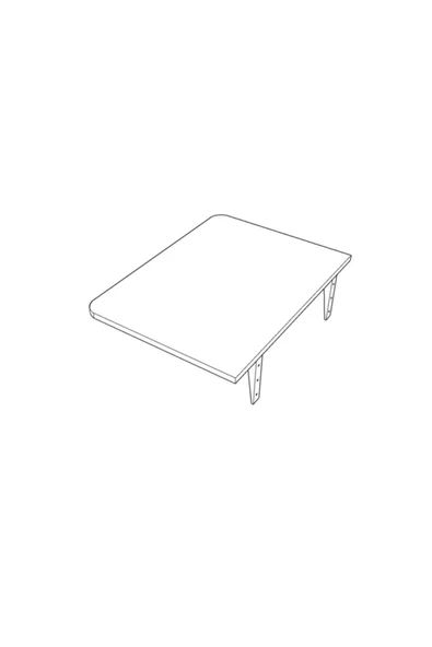 Dmm-09 Duvara Monte Masa Çalışma Yemek Masası Duvardan Açılan Montaj Monteli Masa - Resim 6