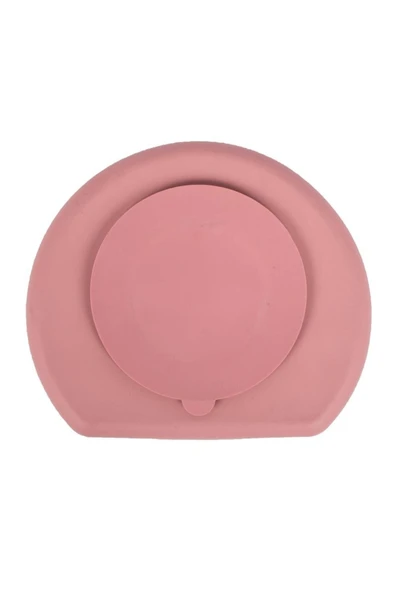 Sevi Bebe Pembe Vakum Tabanlı Silikon Tabak - Mommyslab Mağaza - 6