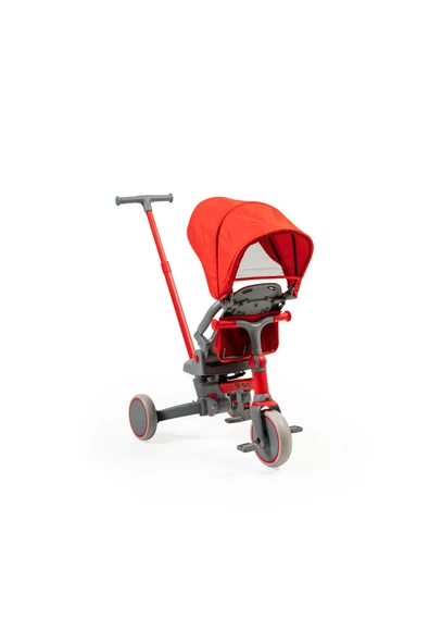 Baby2go Go Bike Üç Tekerli Katlanabilir Bisiklet Kırmızı - Resim 7