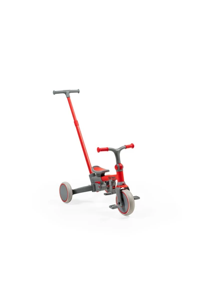 Baby2go Go Bike Üç Tekerli Katlanabilir Bisiklet Kırmızı - Resim 3