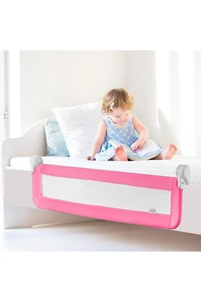 JİMMYBABY Babydoor Bebek Güvenlik Yatak Bariyeri 150 Cm Gri Bulut Katlanabilir - 5