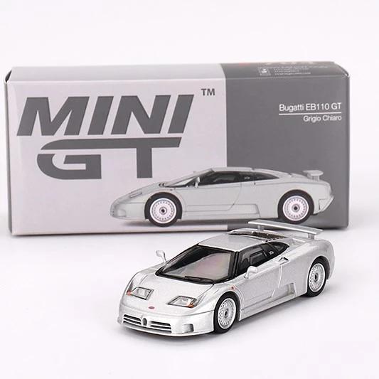Mini GT 704 Bugatti EB110 GT Grigio Chiaro