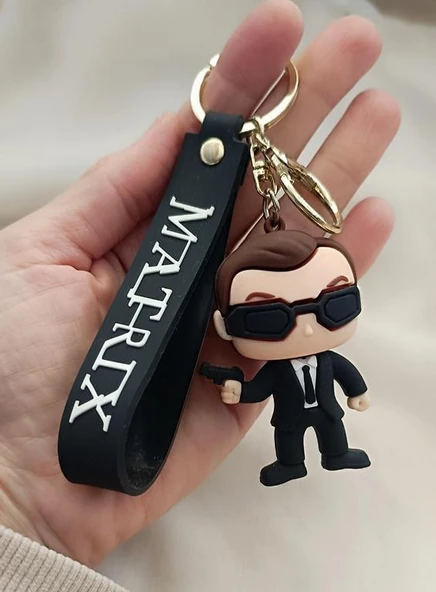 Matris Anahtarlık Silikon 3D Anime Matrix Oyuncak Araba Çanta Süsü ürün görseli