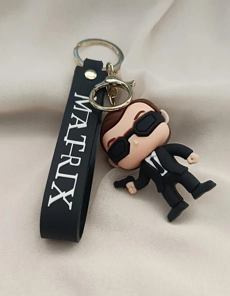 Matris Anahtarlık Silikon 3D Anime Matrix Oyuncak Araba Çanta Süsü - Resim 2