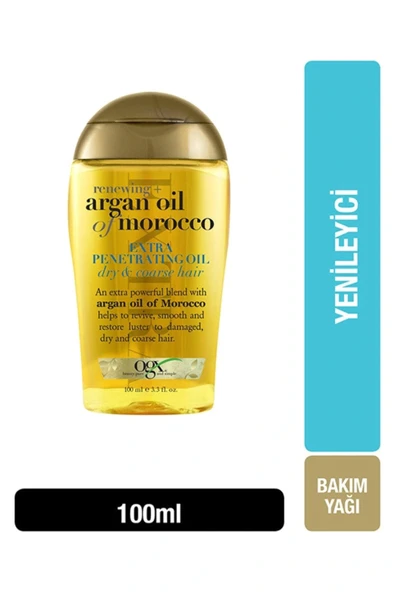 Ogx Kuru Ve Sertleşmiş Saçlar İçin Yenileyici Extra Argan Yağ 100 ml ürün görseli