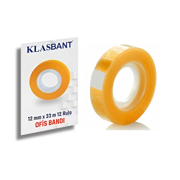 Klasbant 12x33 Ofis Bandı 1 Adet