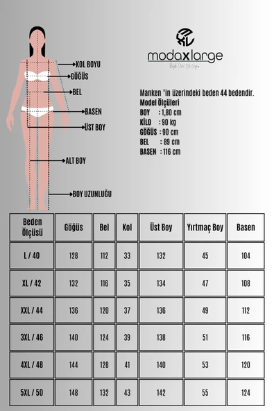 Kadın Büyük Beden Kısa Kollu Kuşaklı Elbise 5297-25 - 9