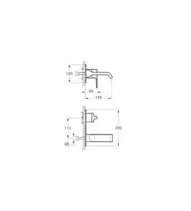 Artema Suit U Ankastre Sıva Üstü Lavabo Bataryası Altın A4248723 - 3