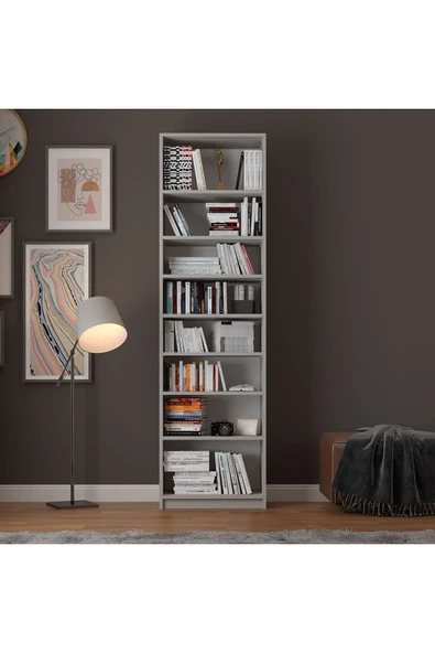 Kül Gri Kitaplık K 03 - 2