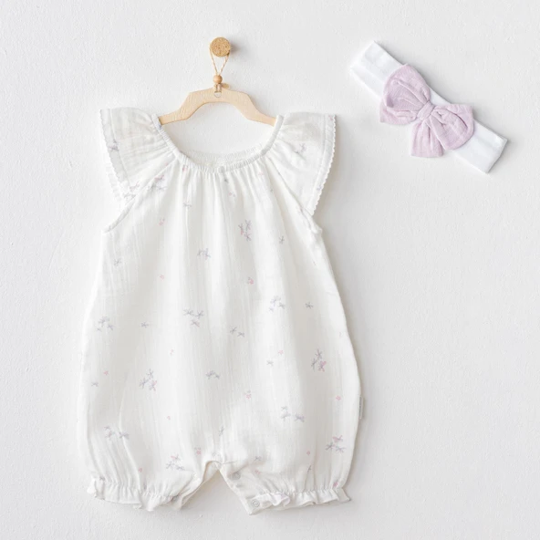 Kız Bebek Tulum Takim Romper AC25573