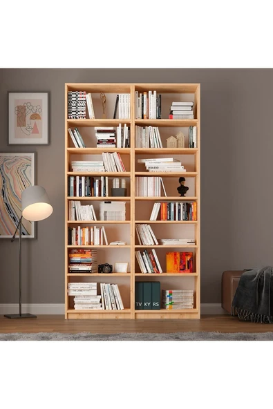 Safir Meşe Kitaplık K-10 - Resim 2