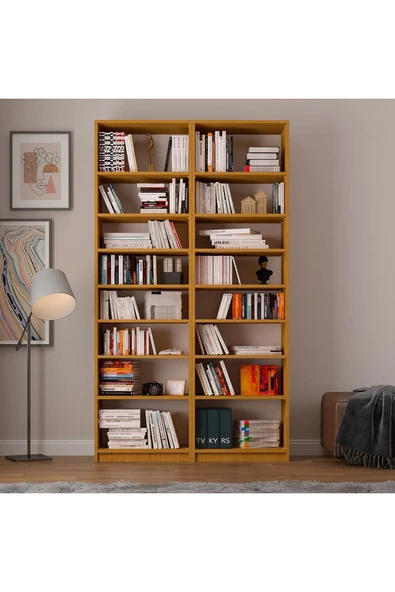 Afrika Ceviz Kitaplık K-14 - Resim 2