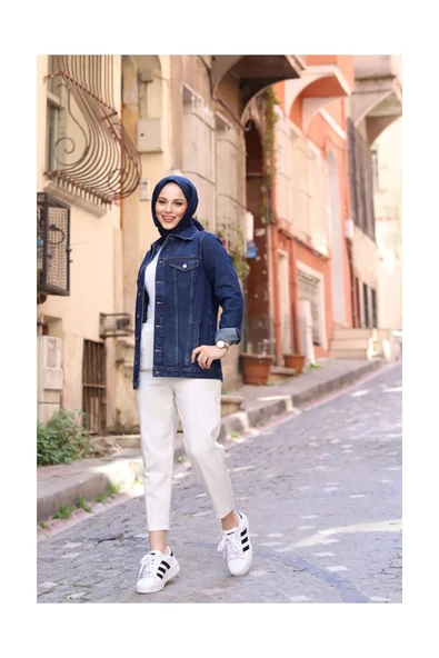 Kot Ceket- Koyu Mavi - 6