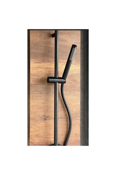 Artema Siyah Sürgülü Duş Takımı Matt Black A45725 - 2