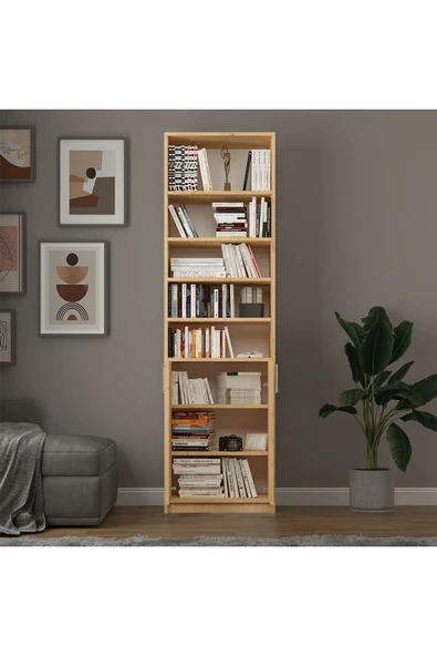 Safir Meşe Kapaklı Kitaplık K-32 - Resim 2