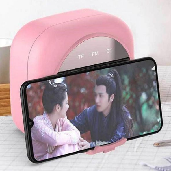 Universal Q12 Dijital Masa Saati FM Radyo Bluetooth 5.0 Hoparlör - 8