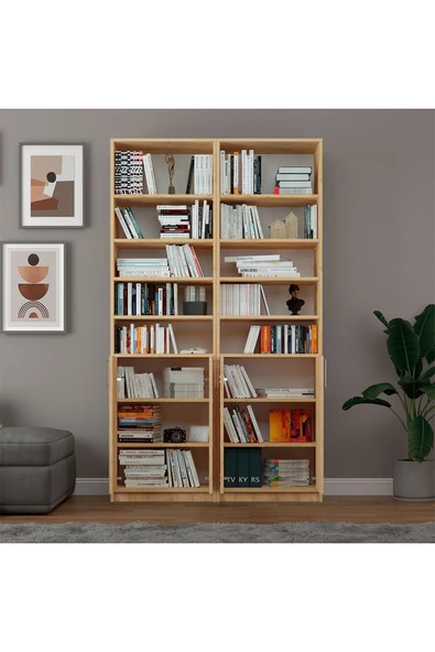 Safir Meşe Kapaklı Kitaplık K-40 - Resim 2