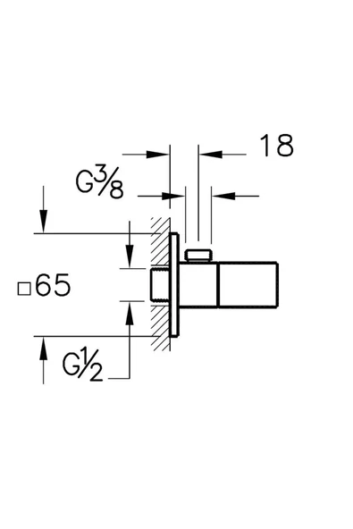 Artema Root Square Ankastre El Duşu Çıkışı Altın A4523323 - 2