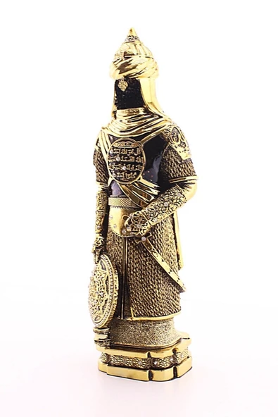 Polyester Üzerine Metal Kaplama Biblo Zırhlı Cevşen Ayetli Asker Gold Biblo 3 Boyutlu Büyük Boy 32Cm - 3