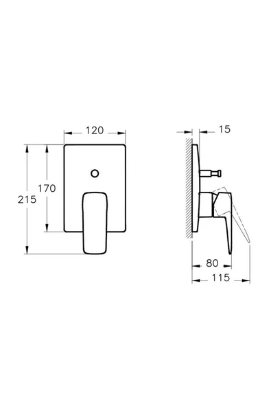 Artema Root Square Ankastre Banyo Bataryası Altın A4275223 - 2