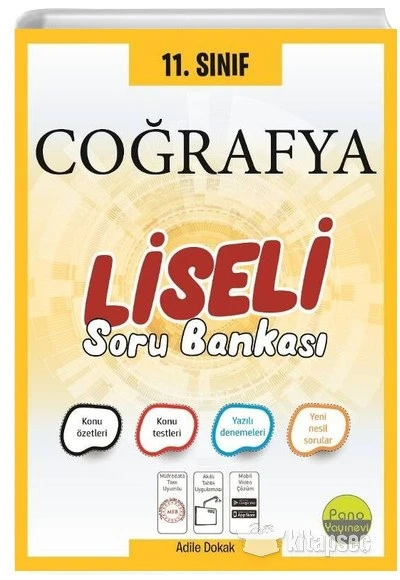 11. Sınıf Coğrafya Liseli Soru Bankası Pano Yayınları