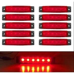 Parmak Led Kırmızı 5Li Paket 12V/24V Universal - 3