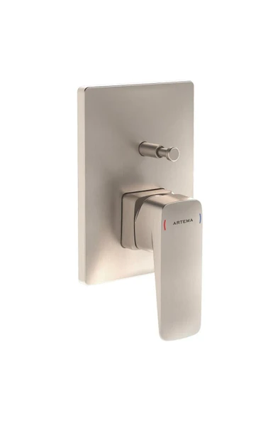 Artema Root Square Ank. Banyo Bataryası Fırçalı Nikel A4275234