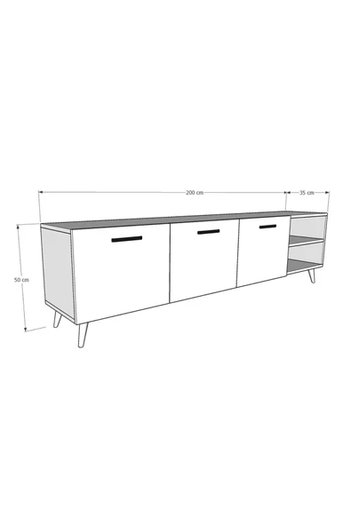 Tv Ünitesi Beyaz T-18 - 5