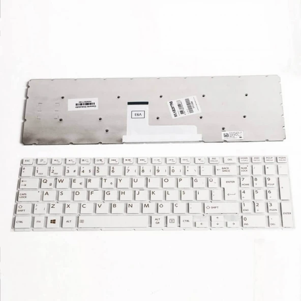 Toshiba Satellite L50d-b, L55t-b Notebook Klavye Tuş Takımı-Beyaz