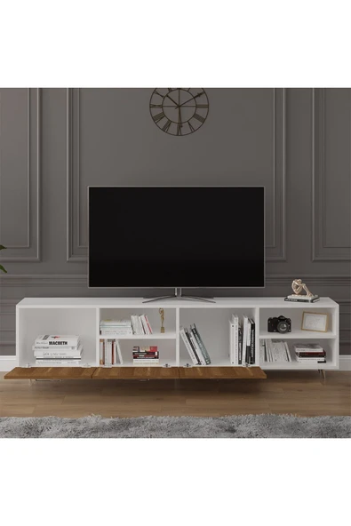 Tv Ünitesi Beyaz & Ceviz T-25 - 3