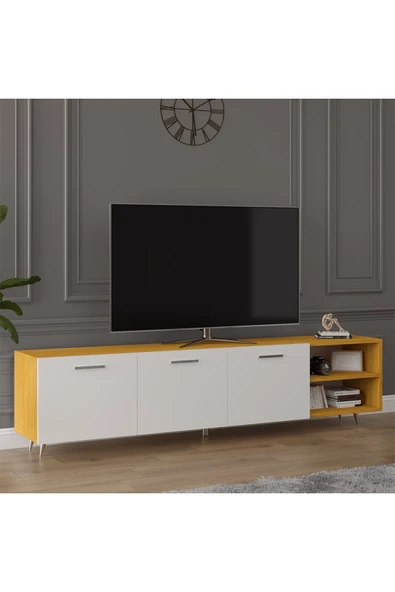 Tv Ünitesi Afrika Ceviz & Beyaz T-23 - 2