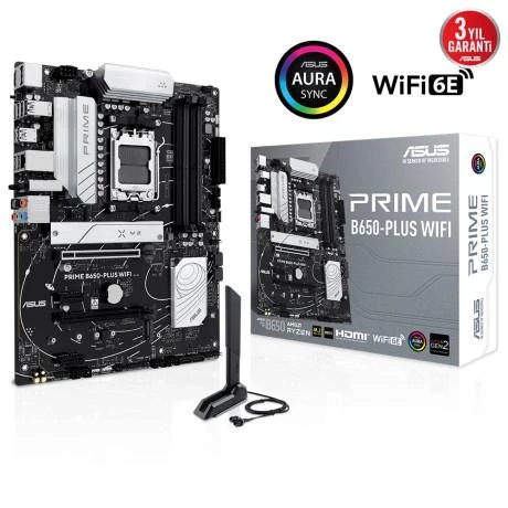 Asus Prime B650-PLUS Wifi B650 DDR5 7600 M.2 DP/HDMI PCI 4.0 AM5 Anakart - 2