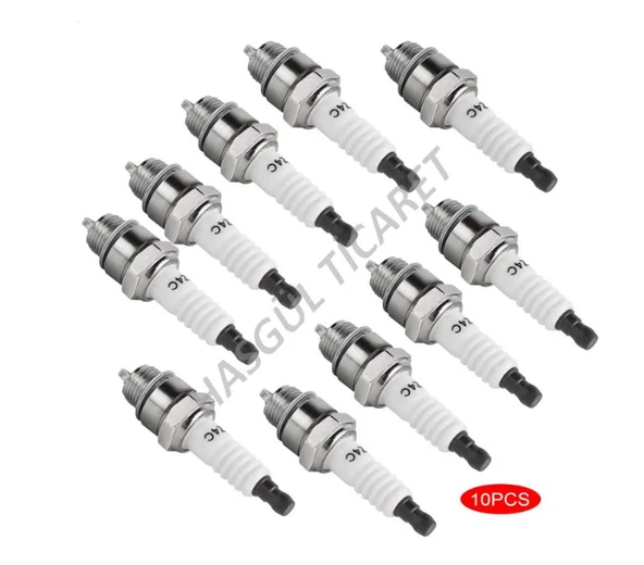 Hsgl İlaçlama Makinası mobilyette motorsiklet kısa paso Z4C buji 10 adet set Z4C M14 X11(7/16'')