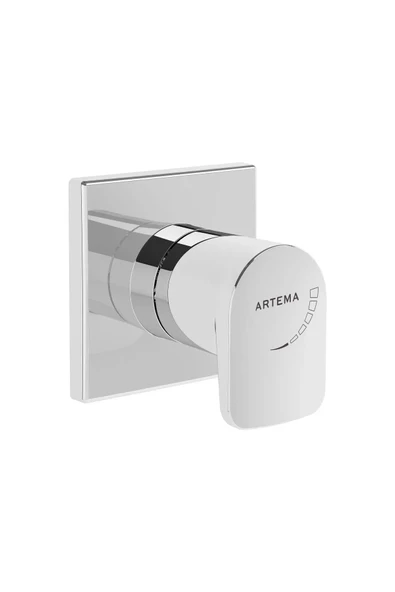 Artema Root Square A42729 Sıva Üstü Grubu Ankastre Stop Valf Krom