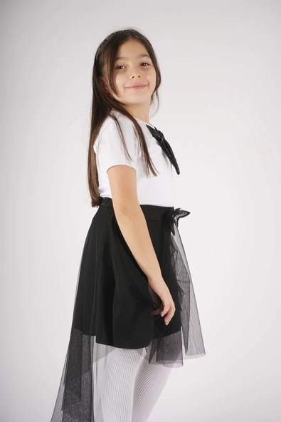 23 NİSAN 29 EKİM KONSEPT FİYONK DETAYLI TÜL DETAYLI TÜTÜ ETEKLİ TAKIM - Resim 3